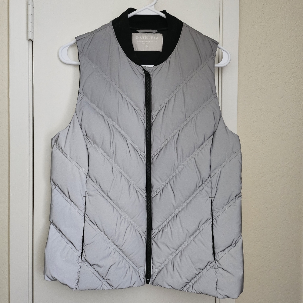 Athleta Women's Silver Quilted Vest
